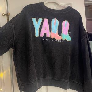 Simply Southern Ribbed Sweatshirt-BRAND NEW